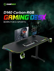 Геймерський стіл GAMEMAX D140 Carbon-RGB - Картинка 7
