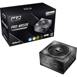ASROCK ���� �������� 850W, 80 Pluse GOLD, PCIe 5.1 & ATX3 .1 Ready, Fully Modular, Cybenetics GOLD, LAMBDA A PRO-M850G