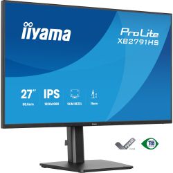 IIYAMA 27" 16:9 IPS РК монітор, 1920х1080, 1 мс (MPRT), 1 20 Гц, 350 кд/м2, Adaptive Sync, 1xHDMI 1.4/1xDP 1 XB2791HS-B1 - Картинка 5