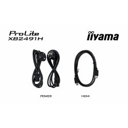 IIYAMA 23.8" 16:9 IPS РК монітор, 1920х1080, 1 мс (MPRT), 120 Гц, 350 кд/м2, Adaptive Sync, 1xHDMI 1.4/1xDP XB2491H-B1 - Картинка 22
