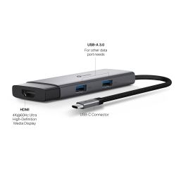 Хаб USB Type-C 5 в 1 TP-Link, UH5020C UH5020C - Картинка 3