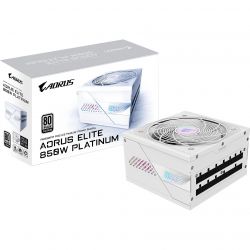 GIGABYTE ���� �������� 850W, 80 Pluse Platinum, PCIe Gen 5. 1, Fully modular, Smart fan 120mm, White GP-AE850PM PG5 ICE - �������� 7