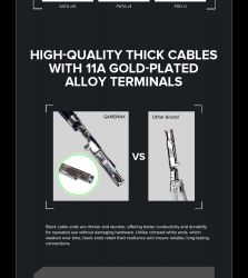 GAMEMAX Блок живлення ATX 1250W, 80+ Platinum ,fan 135mm,f ully modular OTP, OCP, SCP, OVP, UVP, OPP GX-1250 PRO WT(ATX3.1PCIe5.1) - Картинка 28