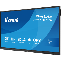 IIYAMA 75" 16:9  ������������� VA UHD �� ������, 24/7,   400 ��/�2, �� ������ 14, EDLA, PureTouch-IR ����� TE7512MIS-B4AG - �������� 3