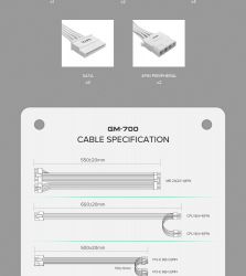 ���� �������� GAMEMAX GM-700 Modular white - �������� 22