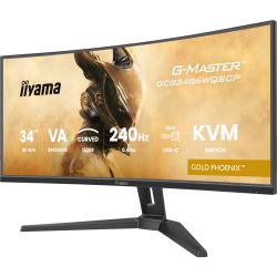 IIYAMA 34" 21:9 вигнутий VA РК монітор, 0,4 мс (MPRT), 2 40 Гц, Adaptive Sync, HDR, KVM свіч, 2xHDMI 2.1/1x GCB3486WQSCP-B1 - Картинка 8