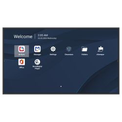 VIEWSONIC 43" UHD �� �������, 500 nits, 4000:1, Android 14,  24/7, 4GB DDR4/32GB,HDMI in x3, USB-C x1, RS232 in CDE4314-2C