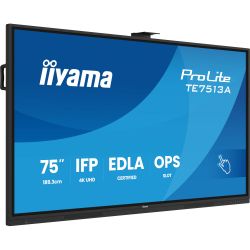 IIYAMA 75" 16:9 інтерактивний IPS UHD РК дісплей, 18/7, 450 кд/м2, ОС Андроід 14, 8GB/128GB, IR PureTouch TE7513A-B1AG - Картинка 5