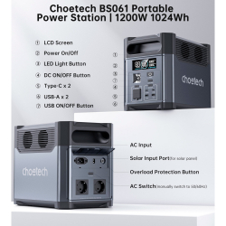 ���������� ������� ������� CHOETECH 1200W PS Wifi+Bt (BS061-BQB) - �������� 10