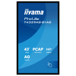 IIYAMA 42.5" 16:9 інтерактивний VA РК дісплей, 3840х2160 , 24/7,проекційно-ємністна технологія, ОС Android T4329AS-B1AG - Картинка 4