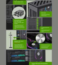 GAMEMAX ������ ����'������� Midi ATX ��� ����� ��������  X,M-ATX,ITX. (Support BTF),Tempered Glass,Mesh,USB N80 BK - �������� 23