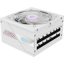 GIGABYTE ���� �������� 850W, 80 Pluse Platinum, PCIe Gen 5. 1, Fully modular, Smart fan 120mm, White GP-AE850PM PG5 ICE - �������� 3