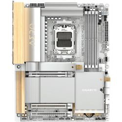 GIGABYTE M���������� ����� sAM5 AMD X870E 2xHDMI/2xUSB4 Typ e-C 4xM.2 2x5GbE LAN ATX  X870E AERO X3D WOOD