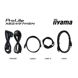 IIYAMA 23.8" 16:9 IPS РК монітор, 1920х1080, 1 мс (MPRT), 100 Гц, 350 кд/м2, Adaptive Sync, 1xHDMI 1.4/1xDP XB2497HSN-B1 - Картинка 18