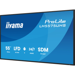 IIYAMA 54.6" 16:9 IPS РК дісплей, 3840х2160, 24/7, 500 кд /м2, ОС Android 11, 3xHDMI 2.0/1xDP/1xDP Out/2xUS LH5575UHS-B2AG - Картинка 3