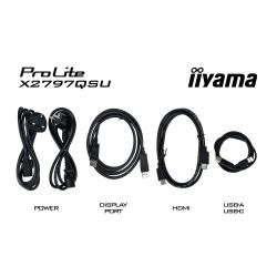 IIYAMA 27" 16:9 IPS РК монітор, 2560х1440, 1 мс (MPRT), 7 5 Гц, 350 кд/м2, Adaptive Sync, 2xHDMI 1.4/1xDP 1. X2797QSU-B1 - Картинка 12