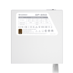 GAMEMAX Блок живлення 850W, 80+ Bronze, fan 140mm OPP/OVP/ UVP/OCP/SCP/OTP/NLP/SIP/OLP/NLO GP-850 White - Картинка 12