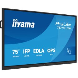 IIYAMA 75" 16:9 інтерактивний IPS UHD РК дісплей, 18/7, 450 кд/м2, ОС Андроід 14, 8GB/128GB, IR PureTouch TE7513A-B1AG - Картинка 3