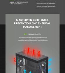 GAMEMAX ������ ����'������� Midi ATX ��� ����� ��������  X,M-ATX,ITX. (Support BTF),Tempered Glass,Mesh,USB N80 BK - �������� 18