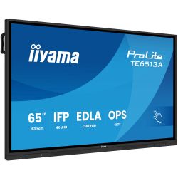 IIYAMA 64.5" 16:9 інтерактивний IPS UHD РК дісплей, 18/7 , 450 кд/м2, ОС Андроід 14, 8GB/128GB, IR PureTou TE6513A-B1AG - Картинка 2