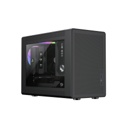 GAMEMAX Корпус Mini Tower без блока живлення U-ATX(244*185 mm), FLEX-ATX(229*191mm)ITX(170*170mm), 1*usb 3. Spark Air BK - Картинка 3