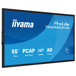 IIYAMA 54.6" 16:9 інтерактивний VA РК дісплей, 3840х2160 , 24/7,проекційно-ємністна технологія, ОС Android T5529AS-B1AG - Картинка 2
