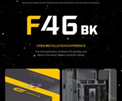 GAMEMAX Корпус комп'ютерний Midi ATX без блока живлення X,M-ATX,ITX. (Support BTF),Tempered Glass,Mesh,USB F46 Dark - Картинка 12