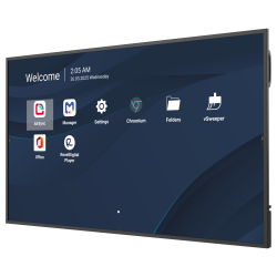 VIEWSONIC 65" UHD РК дисплей, 500nits, 5000:1, 8G RAM/32GB, OPS slot*1, HDMI-IN*3, HDMI-OUT*1, USB-A*2, USB-C* CDE6531-1C - Картинка 3