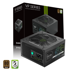 GAMEMAX Блок живлення 500W, 80+ Bronze, fan 120mm ATX3.1 OPP/OVP/UVP/OCP/SCP/OTP/SIP/OLP VP 500S BK - Картинка 22