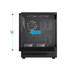 GAMEMAX ������ ����'������� Midi ATX ��� ����� ��������  ATX,ATX, M-ATX,ITX, Tempered Glass,Mesh,USB2.0x1,U Vista COC AB - �������� 9