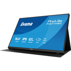 IIYAMA 15.6" 16:9 портативний IPS РК монітор, 3мс, Adapti veSync, 1xminiHDMI 1.4/2xUSB C (PD до 15 Вт), SP ( P1671HSC-B1 - Картинка 7