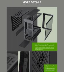 GAMEMAX ������ ����'������� Midi ATX ��� ����� ��������  X,M-ATX,ITX. (Support BTF),Tempered Glass,Mesh,USB N80 BK - �������� 22