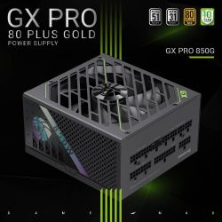 GAMEMAX Блок живлення ATX 3.1 & PCIe5.1_ 850W, 80+ Gold, f an 135mm,fully modular ,Japanese 105°C and solid c GX PRO 850G - Картинка 3