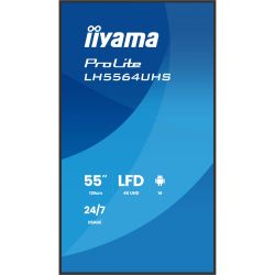 IIYAMA 54.6" 16:9 VA  , 38402160, 500 /2, 24 /7,   14, 2xHDMI/1xUSB-C/2xUSB 2.0, SP 2x LH5564UHS-B1AG -  2