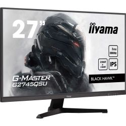 IIYAMA 27" 16:9 ігровий IPS РК монітор, 2560х1440, 1 мс ( MPRT), 100 Гц, 300 кд/м2, Adaptive Sync, 1xHDMI 2. G2745QSU-B2 - Картинка 2