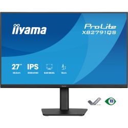 IIYAMA 27" 16:9 IPS РК монітор, 2560х1440, 1 мс (MPRT), 7 5 Гц, 350 кд/м2, Adaptive Sync, 1xHDMI 1.4/1xDP 1. XB2791QS-B1 - Картинка 3