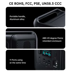 Портативна зарядна станція CHOETECH 800W Power station (BS060) - Картинка 5