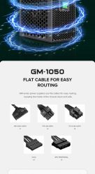 GAMEMAX Блок живлення ATX 1050W, 80 Bronze , fan 140mm,ful ly modularOVP, UVP, OTP, OCP, OLP, OPP, SCP GM-1050 Modular - Картинка 22