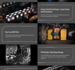 GAMEMAX Блок живлення ATX 550W, 80+ Bronze, 140mm Ultra Si lent Fan OVP / UVP/ SIP / OCP/ OLP/ OPP/ SCP GP 550B WH - Картинка 13