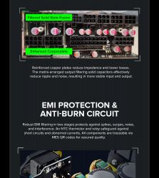 GAMEMAX Блок живлення ATX 1250W, 80+ Platinum ,fan 135mm,f ully modular OTP, OCP, SCP, OVP, UVP, OPP GX-1250 PRO BK(ATX3.1PCIe5.1) - Картинка 23