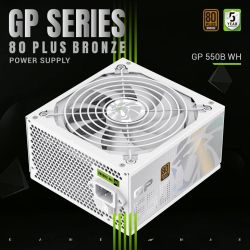 GAMEMAX Блок живлення ATX 550W, 80+ Bronze, 140mm Ultra Si lent Fan OVP / UVP/ SIP / OCP/ OLP/ OPP/ SCP GP 550B WH - Картинка 4