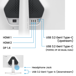 BENQ 27" 16:9 IPS ������� �� �������, 1920x1080, 180 �� , 1 �� (GtG),  95% P3, FreeSync, HDRi, 2xHDMI 2.0/ EX271Q - �������� 5