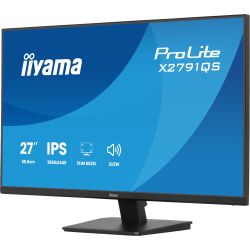 IIYAMA 27" 16:9 IPS РК монітор, 2560х1440, 1 мс (MPRT), 7 5 Гц, 350 кд/м2, Adaptive Sync, 1xHDMI 1.4/1xDP 1. X2791QS-B1 - Картинка 7