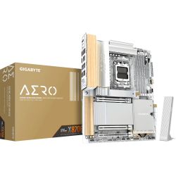 GIGABYTE M���������� ����� sAM5 AMD X870E 2xHDMI/2xUSB4 Typ e-C 4xM.2 2x5GbE LAN ATX  X870E AERO X3D WOOD - �������� 2