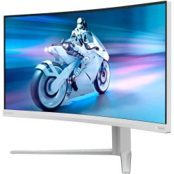 PHILIPS Монітор ігровий вигнутий VA 34",3440*1440,180 Гц,б ілого кольору 34M2C5501A/00 - Картинка 3