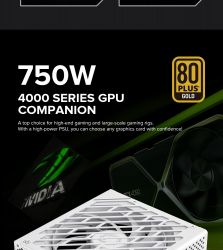 GAMEMAX Блок живлення ATX 750W, 80 Gold,fan 135mm,fully mo dular OPP, OVP, UVP, OCP, OTP, SCP GX-750 PRO WH(ATX3.1PCIe5.1) - Картинка 14