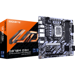 GIGABYTE Mатеринська плата s1851 Intel Q870 4xDDR5 2xDP/HDM I 2xM.2 2.5GbE LAN mATX Q870M D3H - Картинка 2