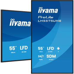 IIYAMA 54.6" 16:9 IPS РК дісплей, 3840х2160, 24/7, 500 кд /м2, ОС Android 11, 3xHDMI 2.0/1xDP/1xDP Out/2xUS LH5575UHS-B2AG - Картинка 5