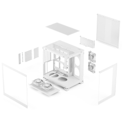 FRACTAL DESIGN ������ ATX ��� ��, ����, � ������������ c����,  Pop 2 Vision White RGB Pop 2 Vision White RGB - �������� 6