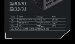 GAMEMAX Блок живлення ATX 750W, 80 Gold,fan 135mm,fully mo dular OPP, OVP, UVP, OCP, OTP, SCP GX-750 PRO BK(ATX3.1PCIe5.1) - Картинка 36